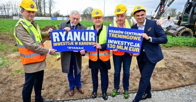 Ryanair rozpoczął budowę centrum symulatorowo-treningowego za 130 mln euro przy lotnisku Kraków Airport