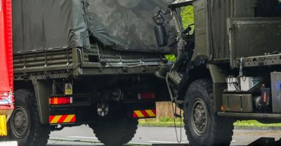 Pięcioro poszkodowanych po zderzeniu brytyjskich pojazdów wojskowych