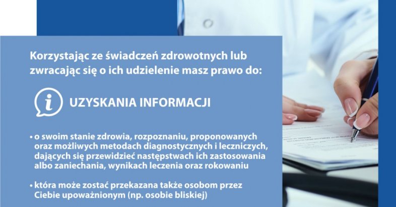 zdjęcie: Kampania Poznaj prawa pacjenta - Prawo do informacji / fot. nadesłane