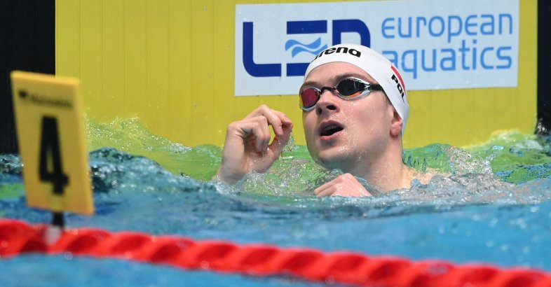 zdjęcie: Paweł Juraszek zdobył brązowy medal podczas ME na krótkim basenie w pływaniu w Kazaniu / fot. Rafał Oleksiewicz