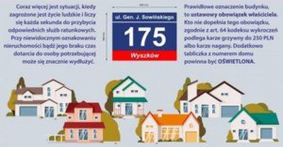 zdjęcie: Oznacz swój dom i pozwól służbom dotrzeć na czas! / fot. KPP w Sierpcu