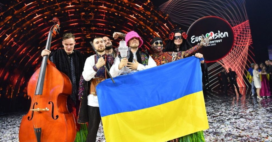zdjęcie: Zespół Kalush Orchestra z Ukrainy wygrał konkurs Eurowizji / fot. PAP