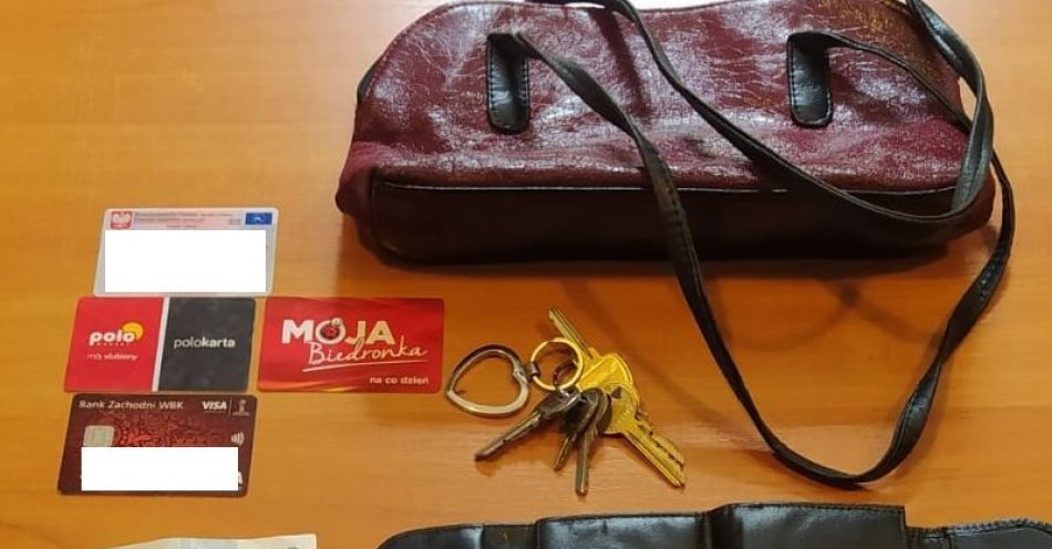 zdjęcie: Próbował ukraść torebkę, usłyszał zarzuty / fot. KPP w Trzebnicy