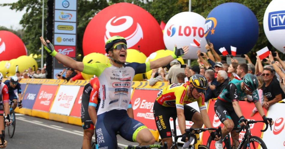 zdjęcie: Tour de Pologne - Thijssen wygrał etap, Abrahamsen w żółtej koszulce / fot. PAP