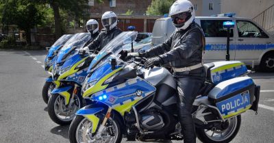 Nowe policyjne motocykle w elbląskiej komendzie