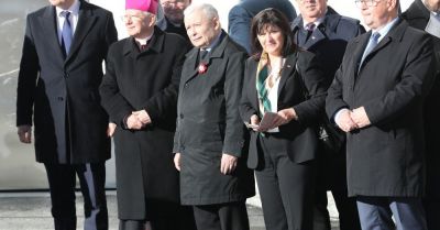 Prezes PiS uczestniczył w otwarciu tunelu im. Marii i Lecha Kaczyńskich