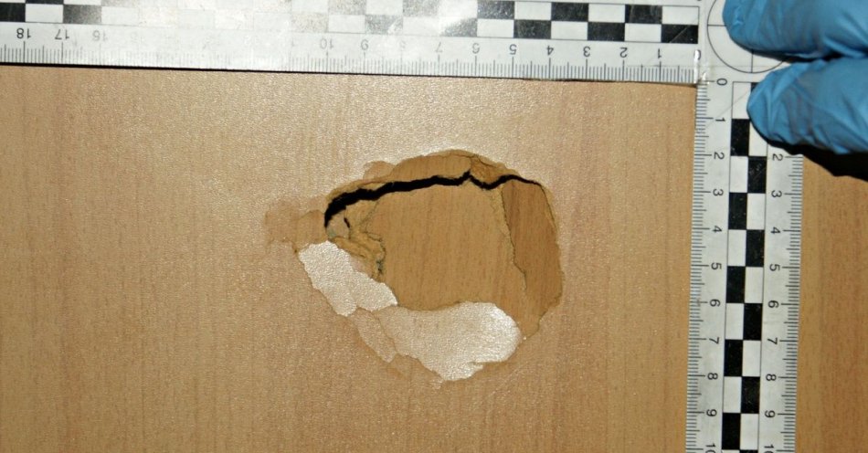 zdjęcie: Zniszczył drzwi-został zatrzymany / fot. KMP Suwałki