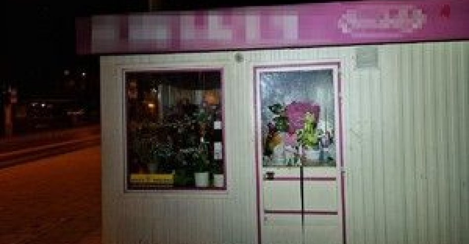 zdjęcie: Włamał się do kwiaciarni, bo chciał ukraść kwiaty dla żony / fot. KMP w Wrocławiu