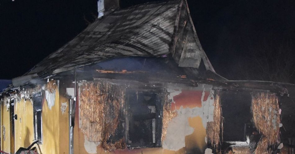 zdjęcie: Kolejny tragiczny w skutkach pożar domu / fot. KPP Radzyń Podlaski