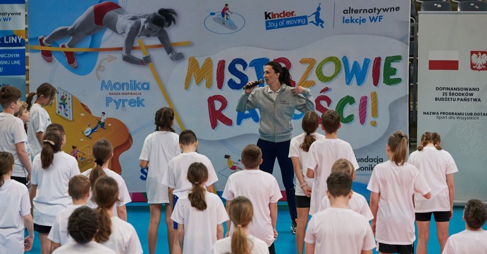 zdjęcie: Ponad 350 dzieciaków ćwiczyło z Moniką Pyrek. To najlepsza lekcja! / fot. nadesłane