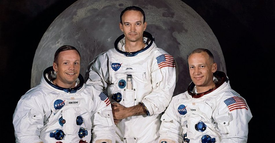 zdjęcie: Apollo 11: upamiętnienie pionierów eksploracji kosmosu / https://commons.wikimedia.org/wiki/Category:Apollo_11#/media/File:Apollo_11_Crew.jpg