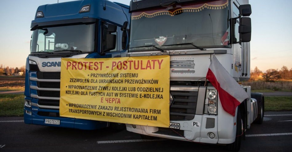 zdjęcie: Przyczyny po stronie UE i Ukrainy powodem protestów transportowców / fot. PAP