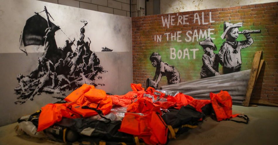 zdjęcie: Powstało Muzeum Banksy'ego prezentujące dorobek brytyjskiego twórcy street artu / fot. PAP
