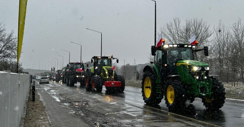 zdjęcie: Protest rolników w Grudziądzu / fot. Alicja Langowska