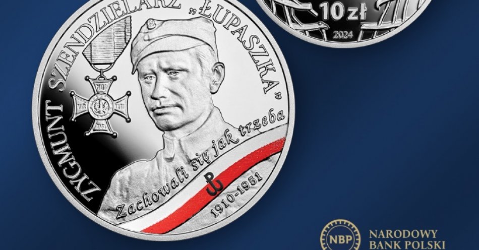 zdjęcie: Zygmunt Szendzielarz Łupaszka upamiętniony srebrną monetą NBP / fot. nadesłane