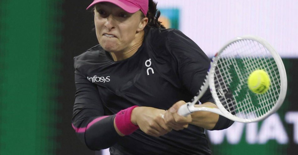 zdjęcie: Turniej WTA w Indian Wells - Świątek awansowała do ćwierćfinału / fot. PAP