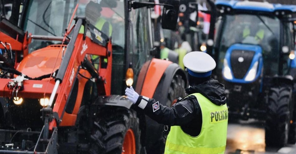zdjęcie: Uwaga! w środę, 20 marca br. kolejny protest rolników! należy spodziewać się utrudnień w ruchu / fot. KMP w Poznaniu