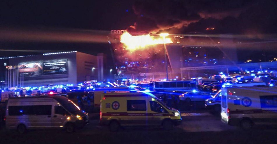 zdjęcie: Państwo Islamskie przyznało się do ataku na salę koncertową pod Moskwą / fot. PAP