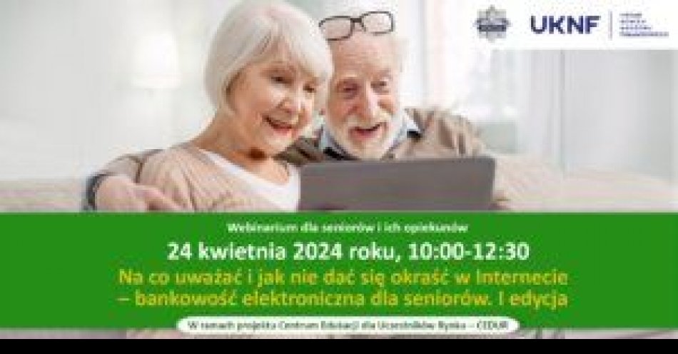 zdjęcie: Webinarium CEDUR Na co uważać i jak nie dać się okraść w Internecie – bankowość elektroniczna dla seniorów / fot. KPP Mońki