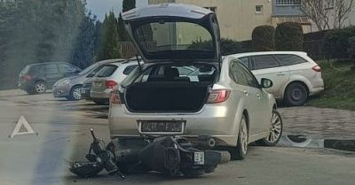 Mazda uderzyła w skuter