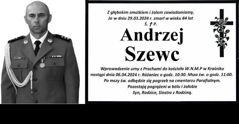zdjęcie: Pogrzeb naszego policjanta / fot. KPP Kraśnik