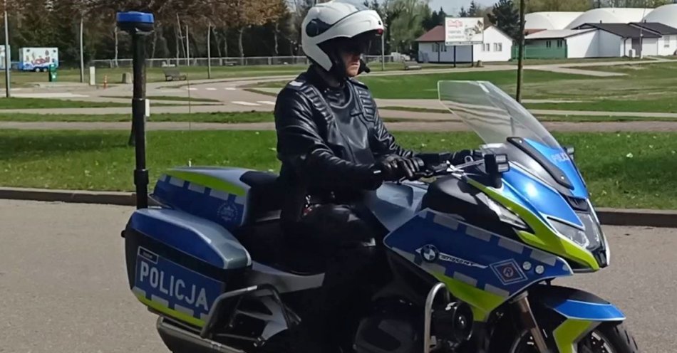 zdjęcie: Patrole motocyklowe wyruszyły na drogi powiatu ełckiego / fot. KPP w Ełku