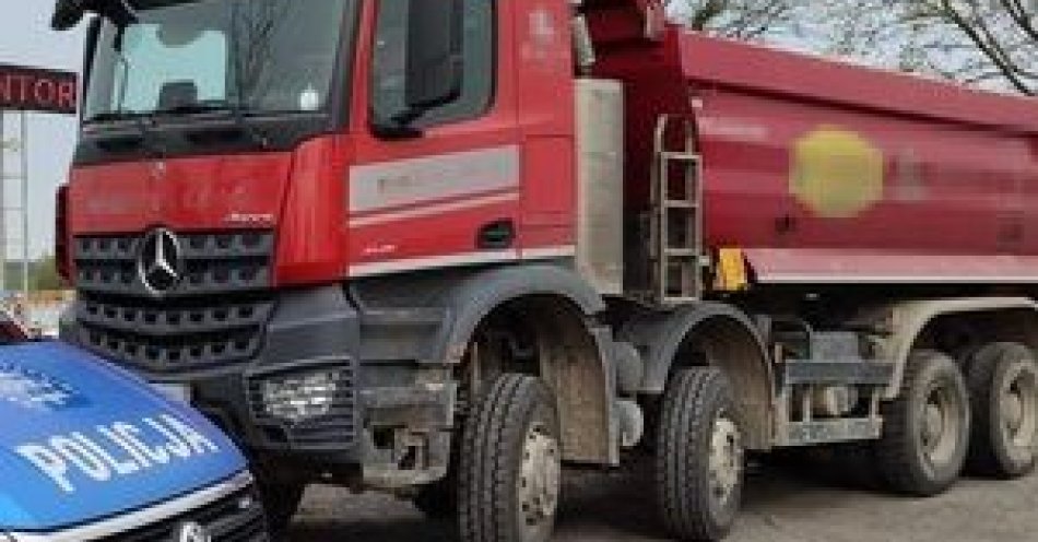 zdjęcie: Pijany 59-latek za kierownicą ciężarówki / fot. KPP w Złotoryi